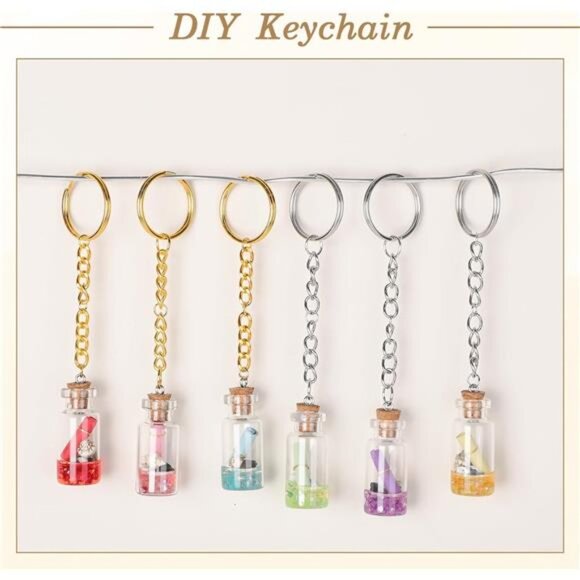 1130PCS Keychain Making Kit Jump Rings for Jewelry DIY Key chain - Picture 5 of 7